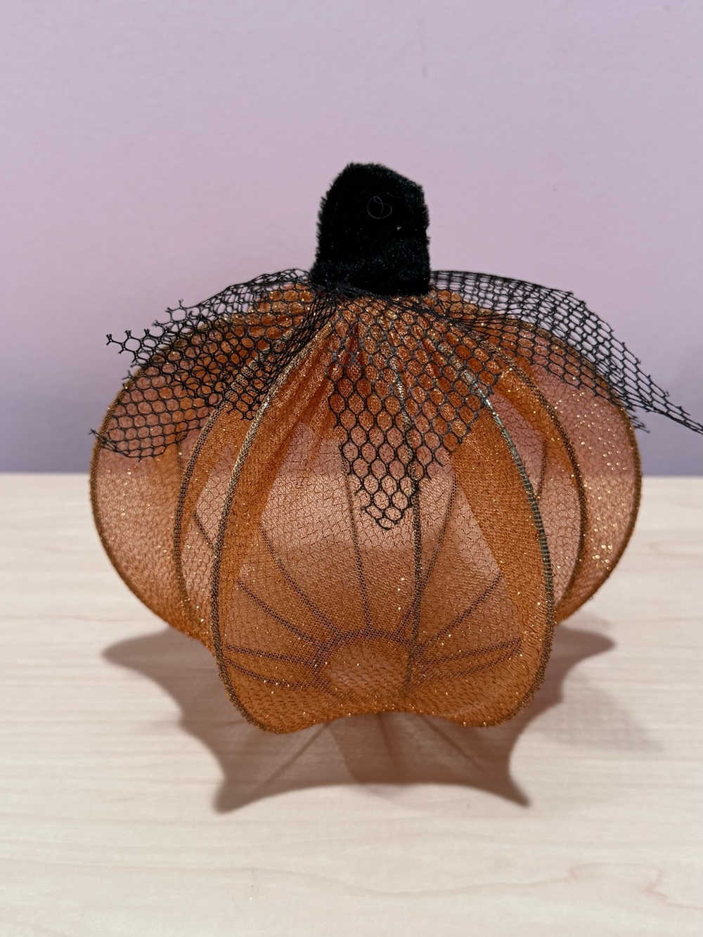 Halloween Decorative Mesh Pumpkin - Orange